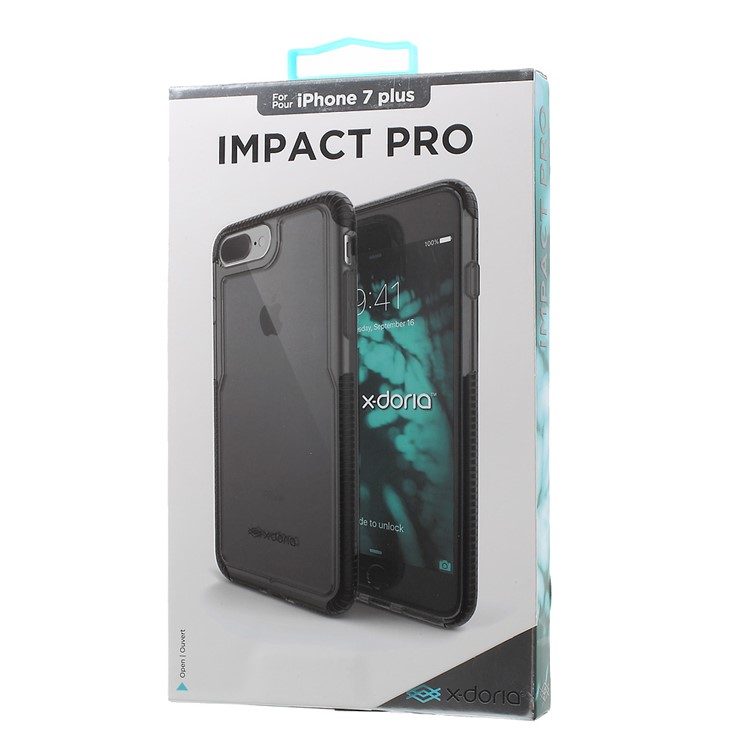 X-DORIA Impact Pro Hybrid Case for iPhone 7 Plus PC + TPU Phone Cover - Black-7
