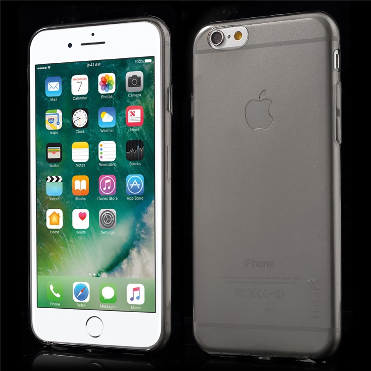 MOFI Thin TPU Soft Back Case for iPhone 6S 6 - Transparent Black-1