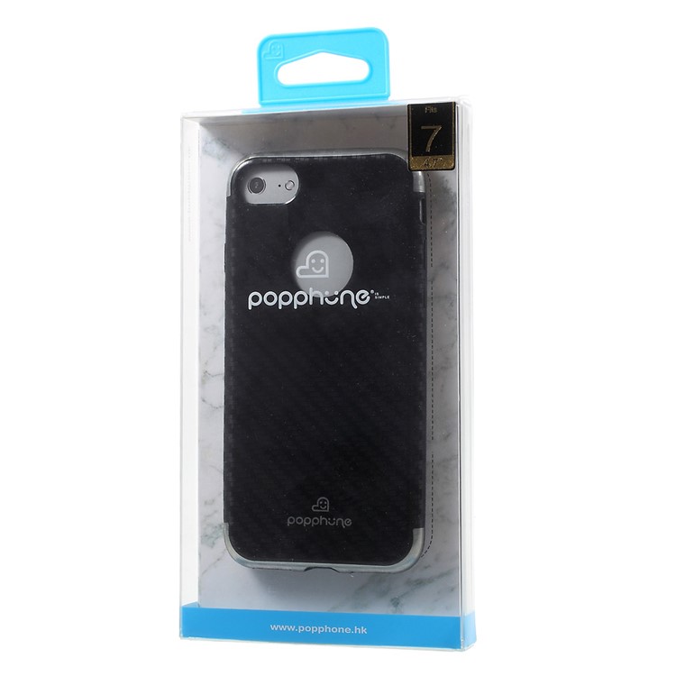 POPPHONE Plating TPU Case for iPhone 7 4.7 Inch - Black-7