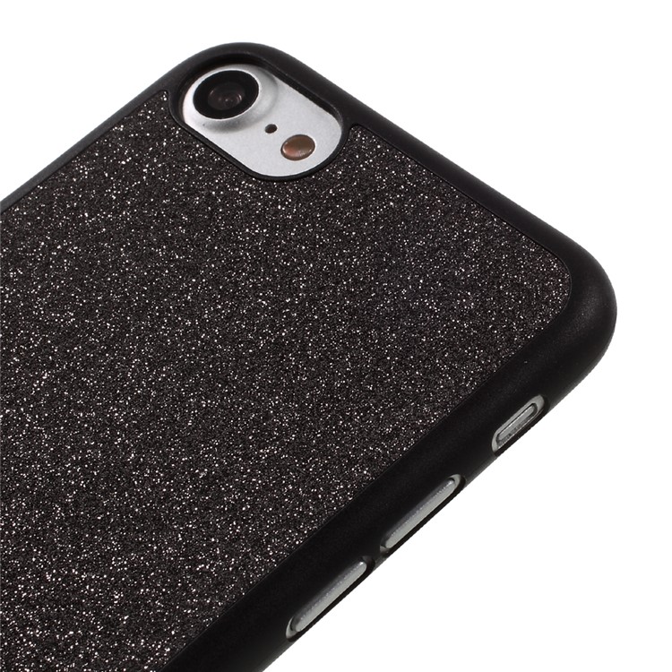 POPPHONE Lucoco Series for iPhone 7 Leather Coated Plastic Case - Black-3