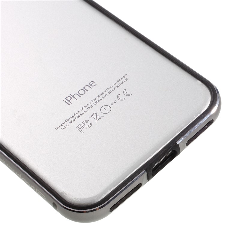 POPPHONE Austin Series Case for iPhone 7 Aluminum Alloy Bumper Cover - Iron Gray-5