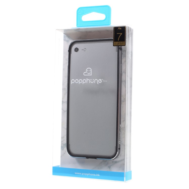 POPPHONE Austin Series Case for iPhone 7 Aluminum Alloy Bumper Cover - Iron Gray-8