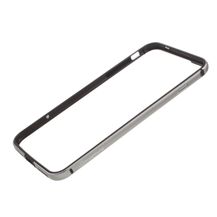 POPPHONE Austin Series for iPhone 7 Plus TPE + Aluminum Plating Bumper - Black-7