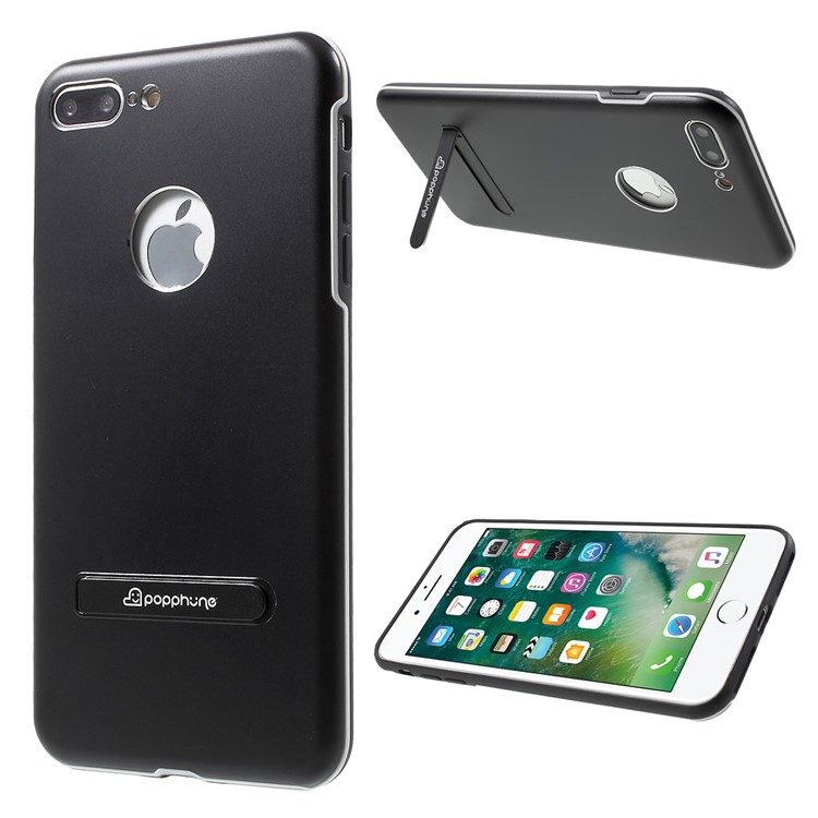 POPPHONE Auston Hybrid Metal + TPU + PC Case for iPhone 7 Plus 5.5 - Black-1