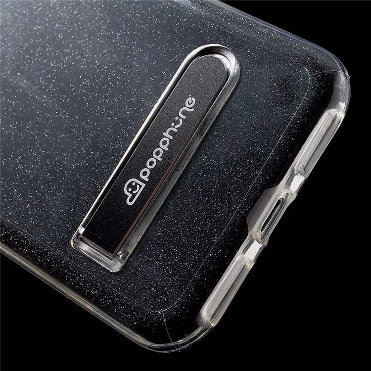 POPPHONE Melos Series for iPhone 7 Flash Powder PC TPU Hybrid Case - Black-9