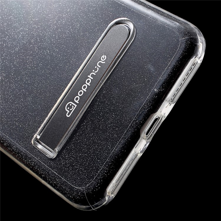 POPPHONE Melos Series for iPhone 7 Plus Flash Powder PC TPU Kickstand Case - Black-8