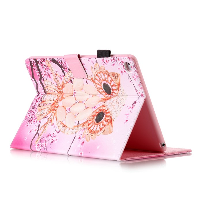 Flip Smart Leather Wallet Case for iPad Air 2 - Diamante Owl-4