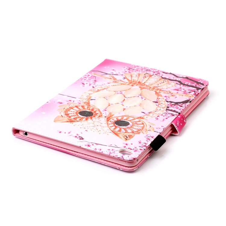 Flip Smart Leather Wallet Case for iPad Air 2 - Diamante Owl-6