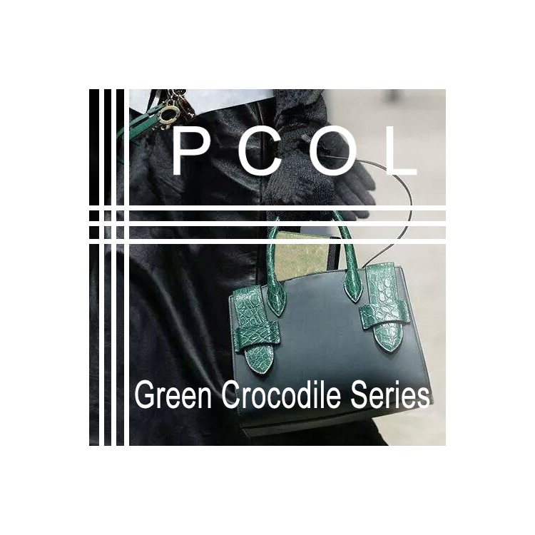 PCOL for iPhone 7 Plus RoHS Crocodile Top-layer Cowhide Leather Kickstand PU Leather Skin Hard Cover - Black-8