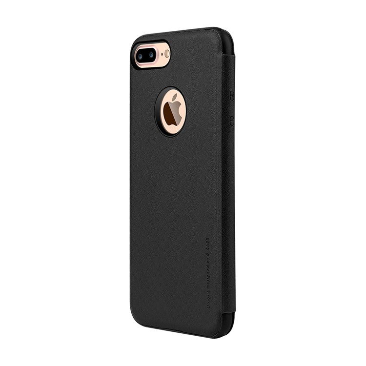 G-CASE Duke Series View Window Leather Case for iPhone 7 Plus - Black-3