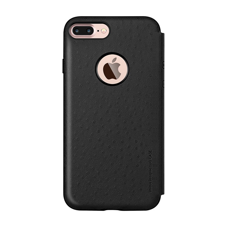 G-CASE Duke Series View Window Leather Case for iPhone 7 Plus - Black-4