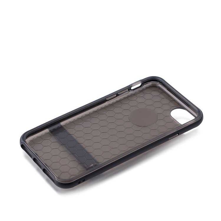 G-CASE Honeycomb PC + TPU Hybrid Back Case for iPhone 7 Plus with Kickstand - Black-3