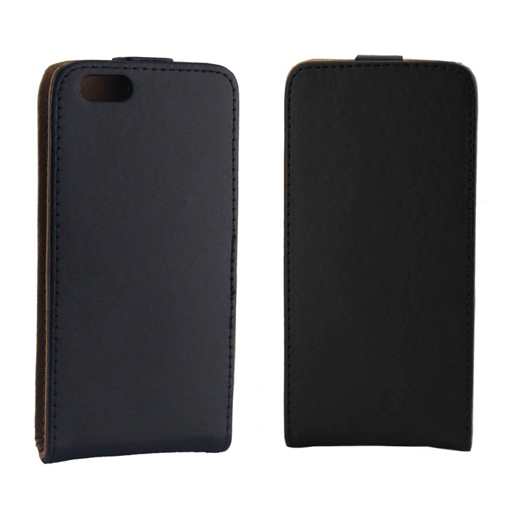 Up-down Vertical Flip Leather Case for iPhone 7 4.7 inch - Black-3
