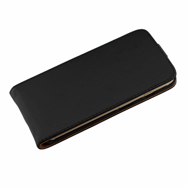 Up-down Vertical Flip Leather Case for iPhone 7 4.7 inch - Black-7