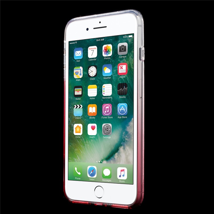 G-CASE 3-in-1 Glittery Piece PC Case Gradient Color TPU Case for iPhone 7 Plus with Kickstand - Pink-2