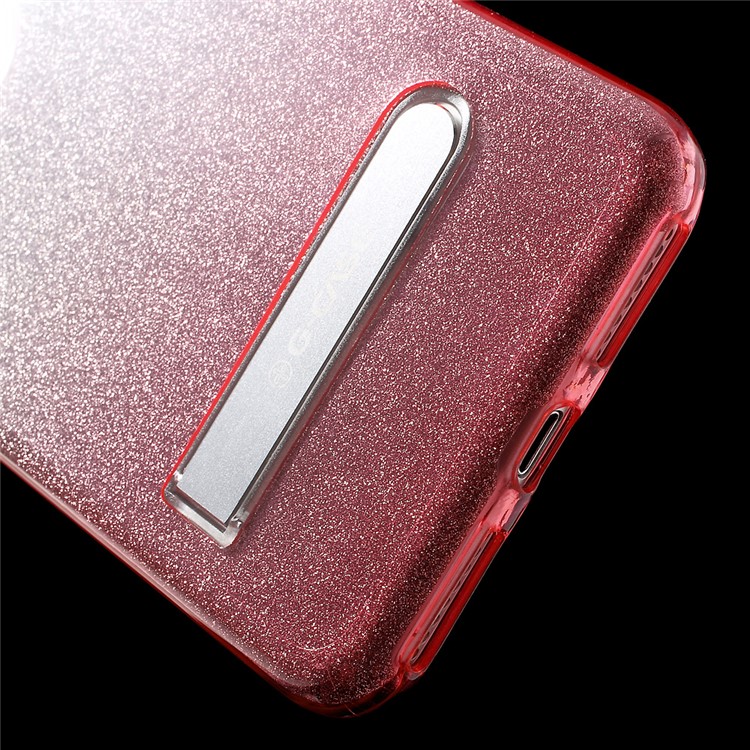 G-CASE 3-in-1 Glittery Piece PC Case Gradient Color TPU Case for iPhone 7 Plus with Kickstand - Pink-9