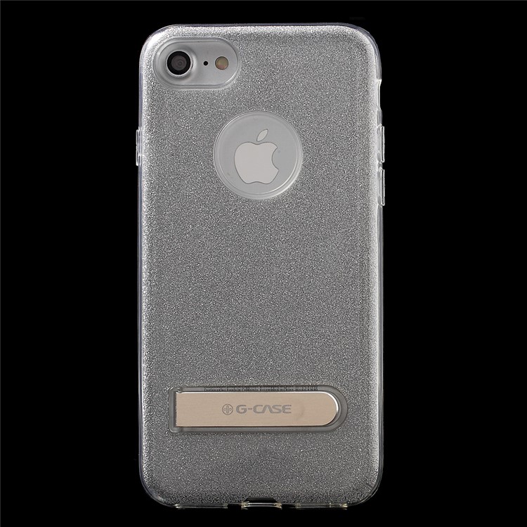 G-CASE Glittery 3-In-1 Kickstand TPU + PC Case for iPhone 7 4.7 Inch - Silver-3