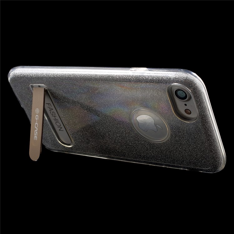 G-CASE Glittery 3-In-1 Kickstand TPU + PC Case for iPhone 7 4.7 Inch - Silver-5
