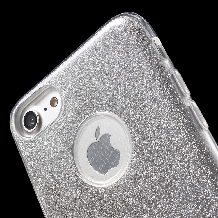 G-CASE Glittery 3-In-1 Kickstand TPU + PC Case for iPhone 7 4.7 Inch - Silver-7