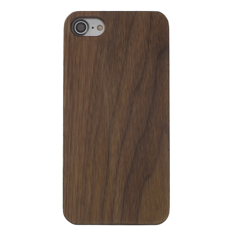 Real Wood Skin Hard PC Phone Case for iPhone 7 - Coffee-2