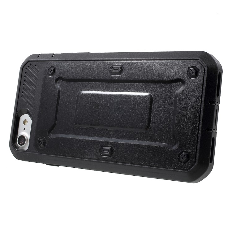 PC TPU Combo Shockproof Drop-proof Dust-proof Case for iPhone 7 4.7 - Black-3
