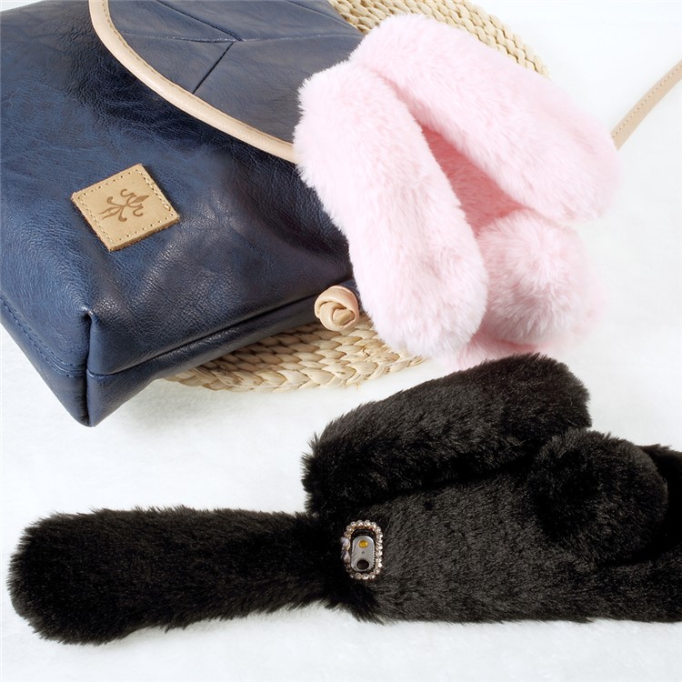 Rabbit Bunny Warm Furry Fur TPU Case for iPhone 6s 6 4.7 inch - Black-10