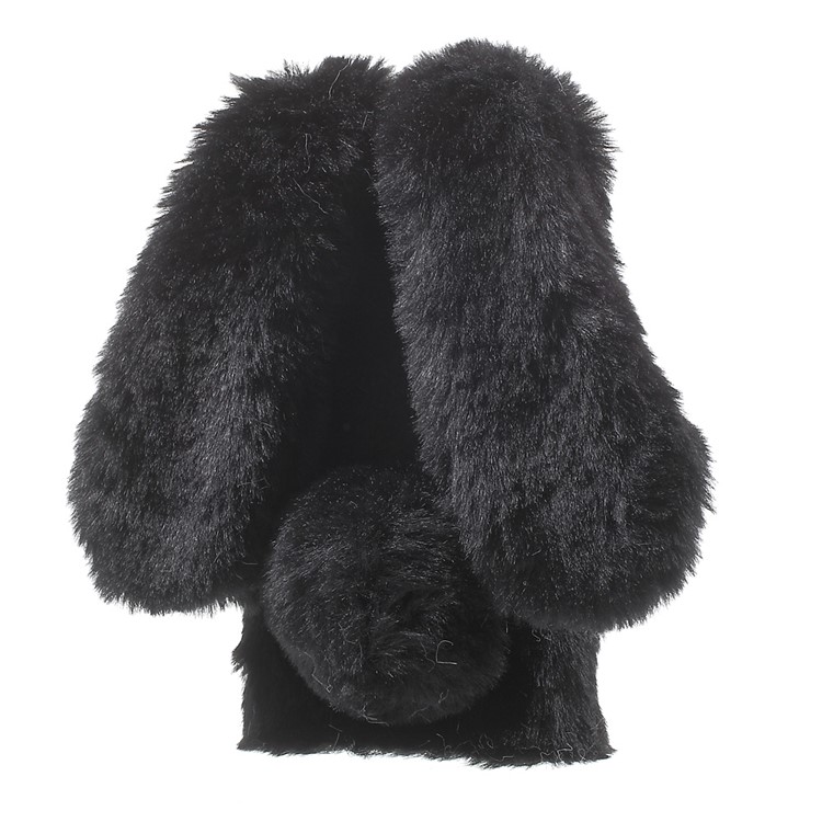 Rabbit Bunny Warm Furry Fur TPU Case for iPhone 6s 6 4.7 inch - Black-3