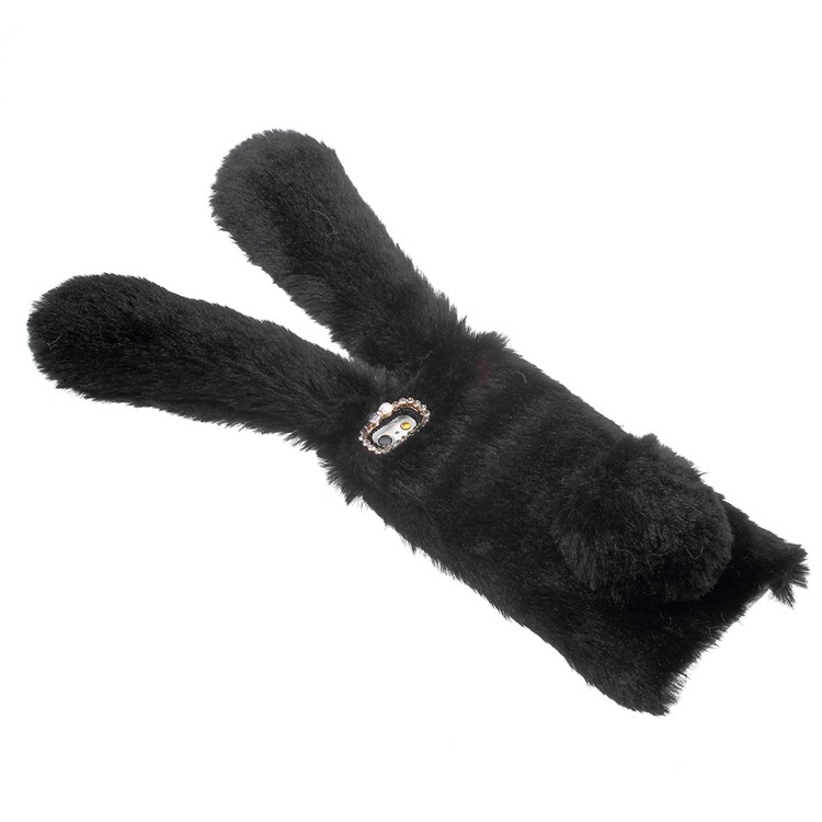 Rabbit Bunny Warm Furry Fur TPU Case for iPhone 6s 6 4.7 inch - Black-5