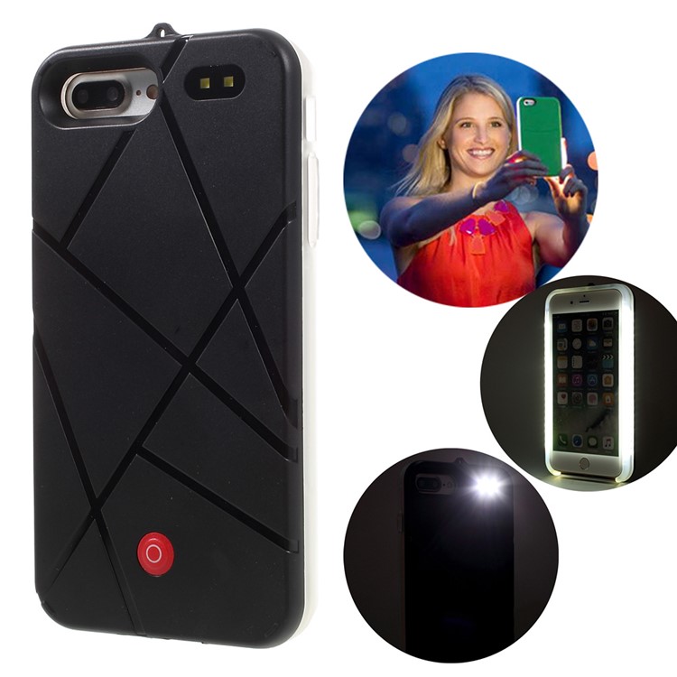 For iPhone 7 Plus Selfie Illuminated Rechargeable Hard Battery Charger Case-1