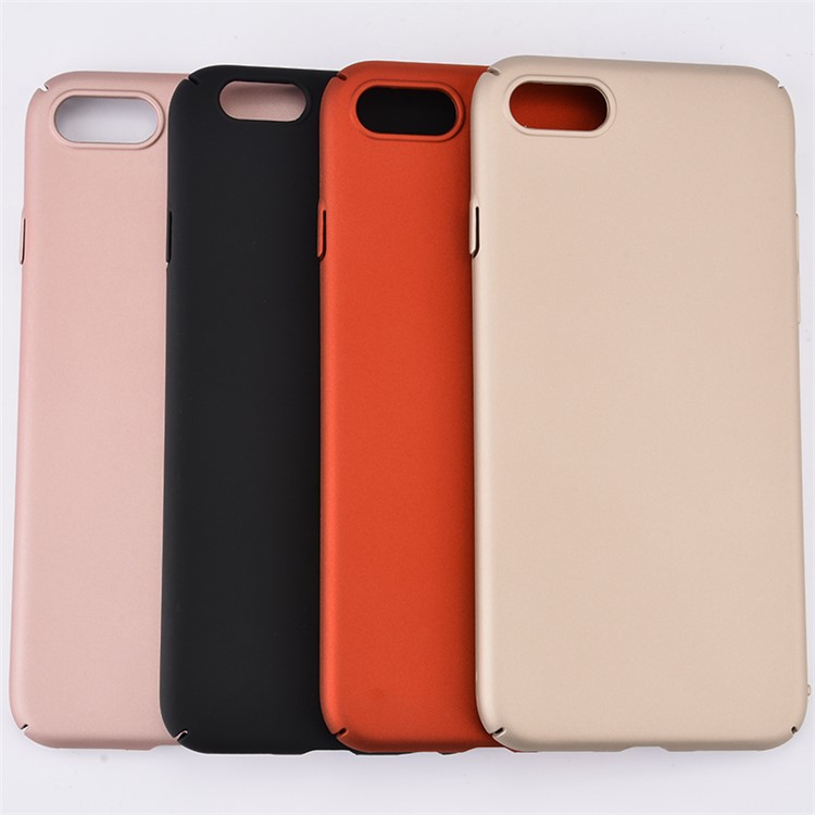Rubberized Plastic Hard Case for iPhone 7 4.7 Inch - Black-3