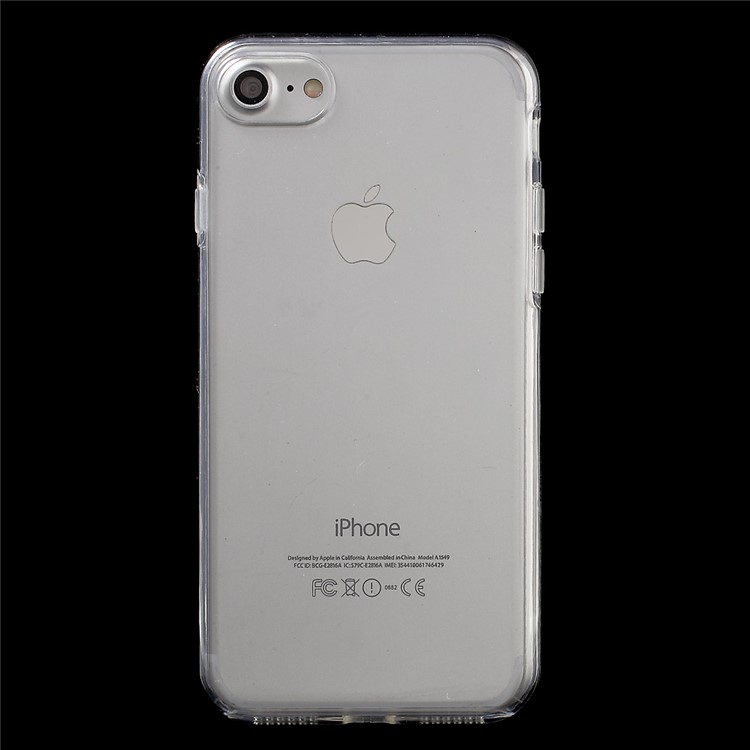 Touchable Front TPU + Back PC 2-piece 360 Degree Protection Phone Case for iPhone 7 4.7 - Transparent-2