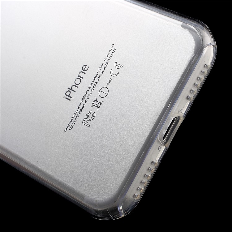 Touchable Front TPU + Back PC 2-piece 360 Degree Protection Phone Case for iPhone 7 4.7 - Transparent-4