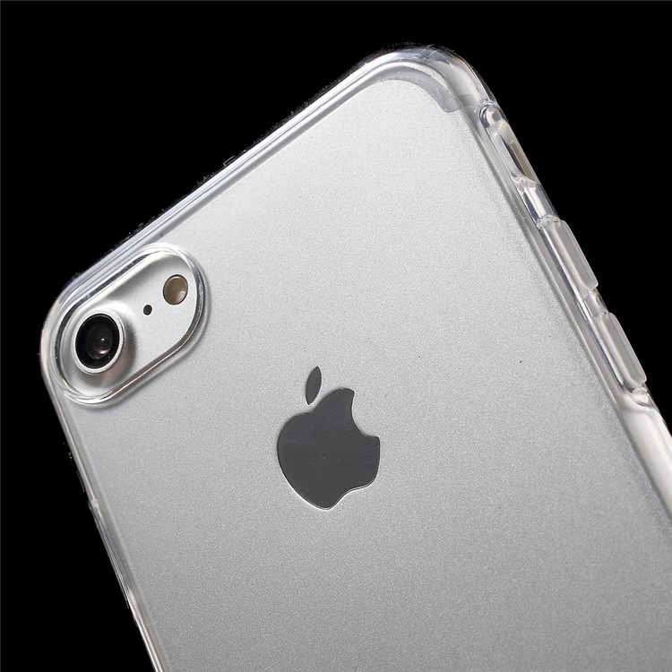 Touchable Front TPU + Back PC 2-piece 360 Degree Protection Phone Case for iPhone 7 4.7 - Transparent-5