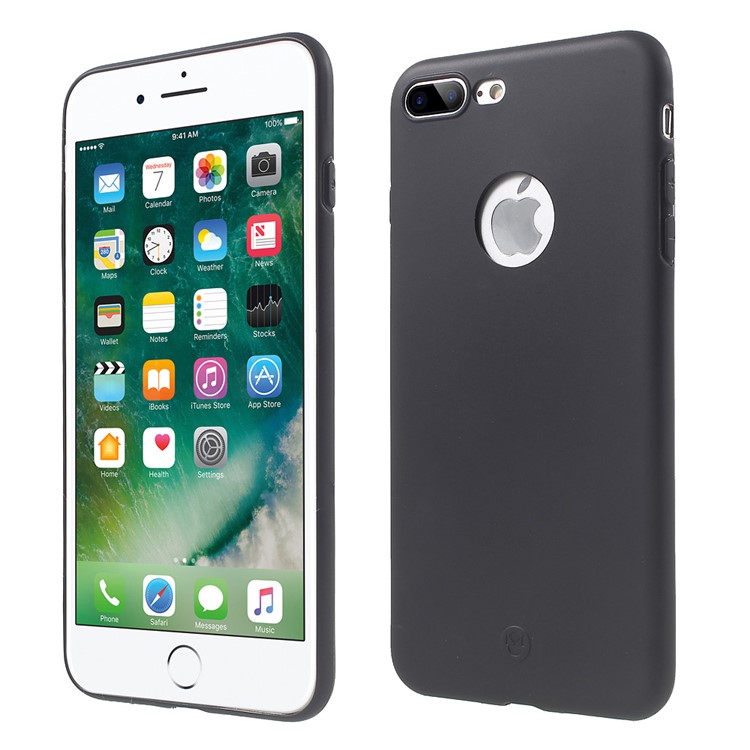 

FSHANG Soft Color Series Matte TPU Case for iPhone 8 Plus / 7 Plus - Black