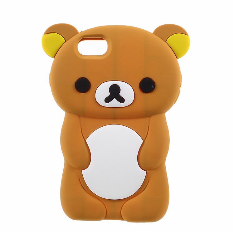 

Cute 3D Rilakkuma Silicone Phone Accessories Case for iPhone 8/7 4.7 inch - Brown