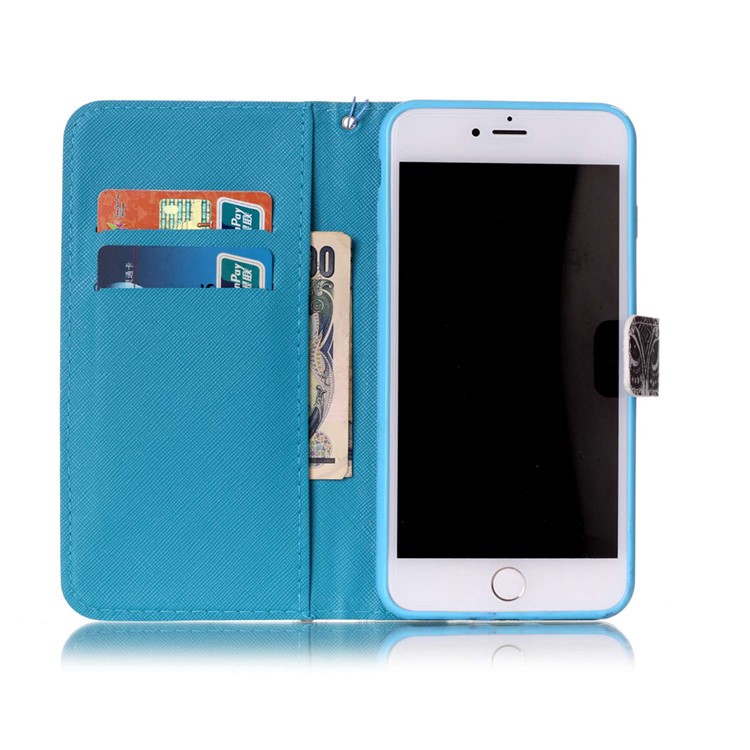 Wallet Leather Magnetic Case for iPhone 8 Plus / 7 Plus - Trees Pattern-7