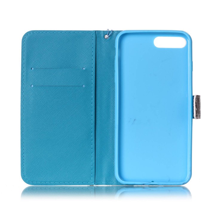 Wallet Leather Magnetic Case for iPhone 8 Plus / 7 Plus - Trees Pattern-8