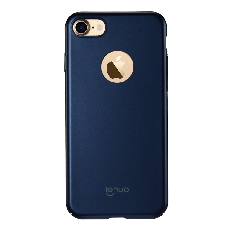 LENUO Für Iphone 7 4,7 Zoll 0.9mm Rubbe Beschichtung Kunststoff Handytasche - dunkelblau-4