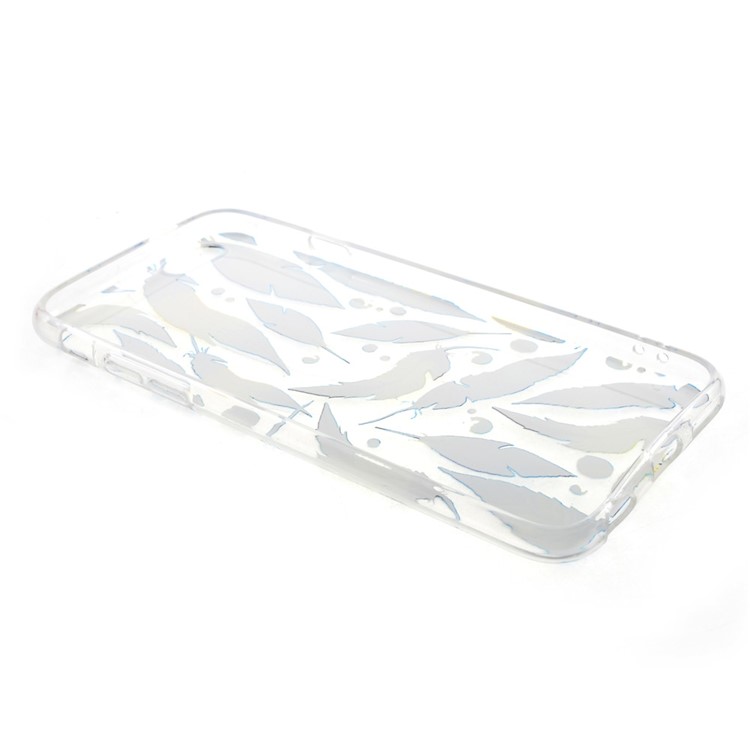 Fashion Pattern Soft TPU Phone Case for iPhone 6s Plus / 6 Plus - Feathers-8