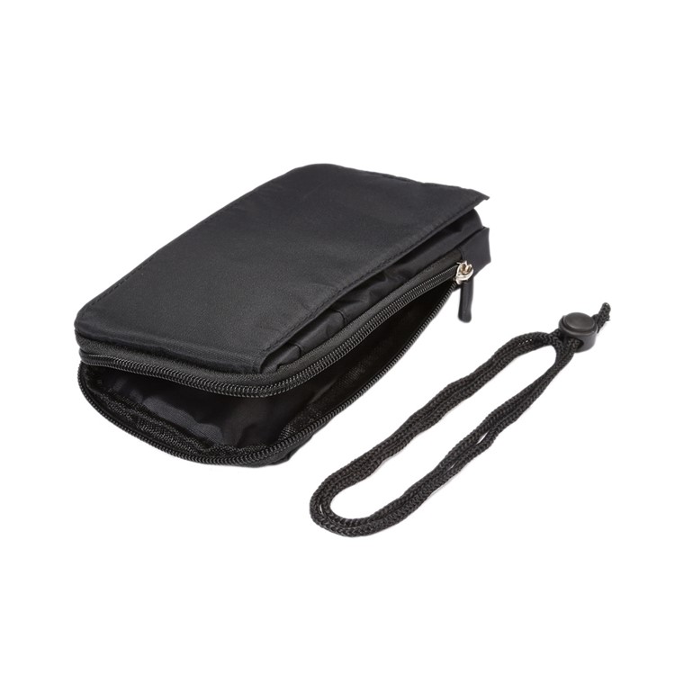 Wasserdichte Canvas Hakenschlaufe Klettverschluss Tasche für iPhone 8 Plus / X / 7 plus / Galaxie Vermerk 8, Telefone unter 6,4 Zoll - Schwarz-4