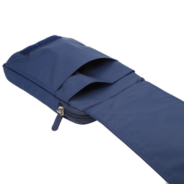 Multifunctional Hook Loop Velcro Zipper Pouch for iPhone 8 Plus / X / 7 Plus / Galaxy Note 8, Phones under 6.4 Inch - Blue-8