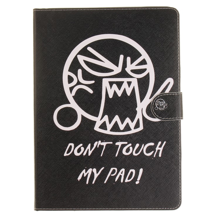 Smart Leather Cover Case for iPad Pro 9.7 inch - Angry Face and Do Not Touch My Pad-2