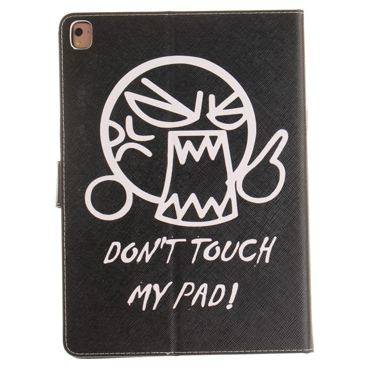 Smart Leather Cover Case for iPad Pro 9.7 inch - Angry Face and Do Not Touch My Pad-3