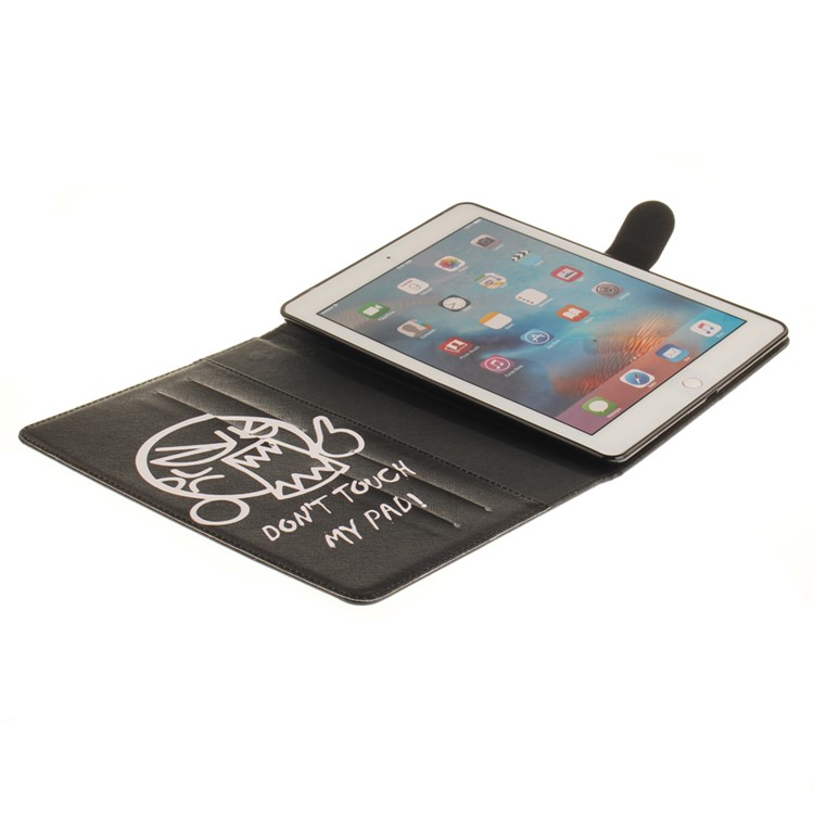 Smart Leather Cover Case for iPad Pro 9.7 inch - Angry Face and Do Not Touch My Pad-8