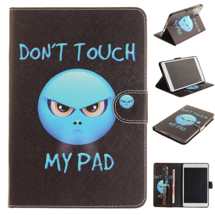 

Pattern Printing Smart Leather Wallet Shell for iPad Air - Do Not Touch My Pad