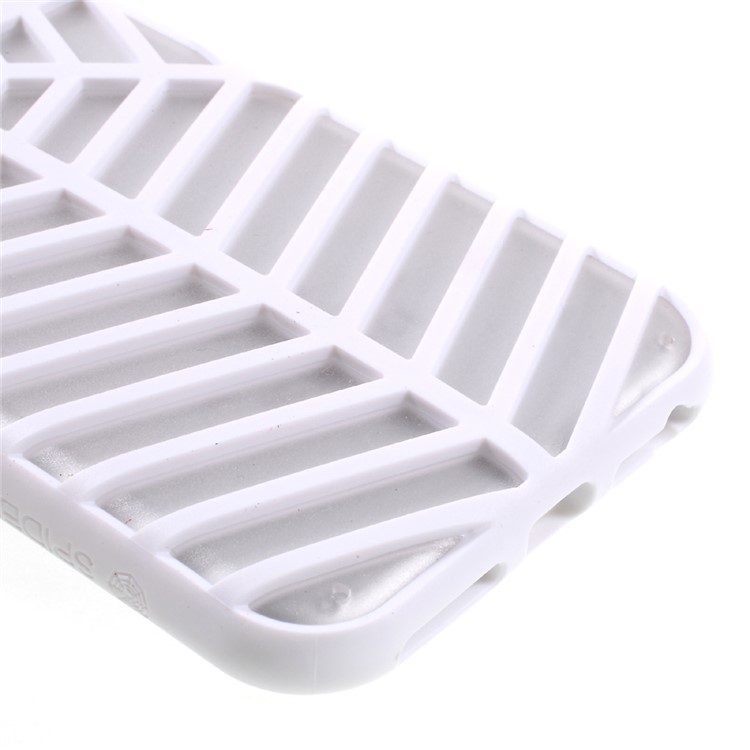 SPIDERCASE Rugged Arc Curved TPU PC Phone Cover for iPhone 7 4.7 inch - White-5