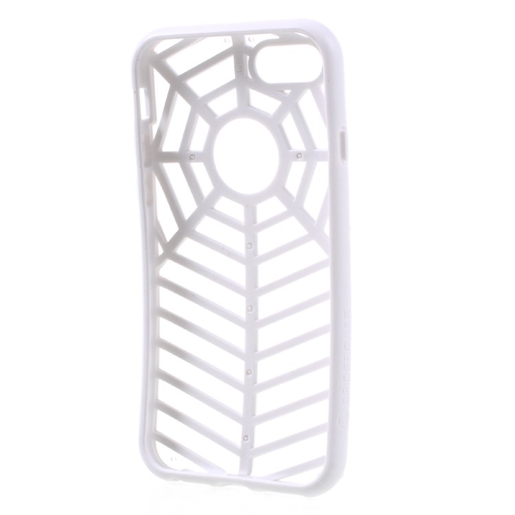 SPIDERCASE Rugged Arc Curved TPU PC Phone Cover for iPhone 7 4.7 inch - White-6