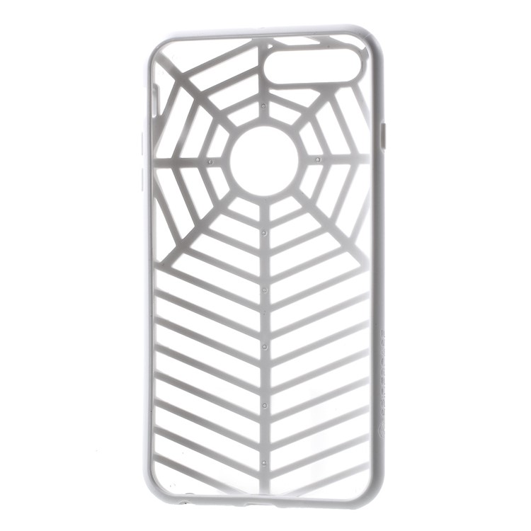 SPIDERCASE Rugged Arc Curved TPU PC Phone Case for iPhone 7 Plus 5.5 - White-3