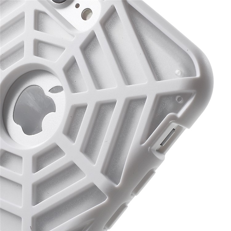 SPIDERCASE Rugged Arc Curved TPU PC Phone Case for iPhone 7 Plus 5.5 - White-5