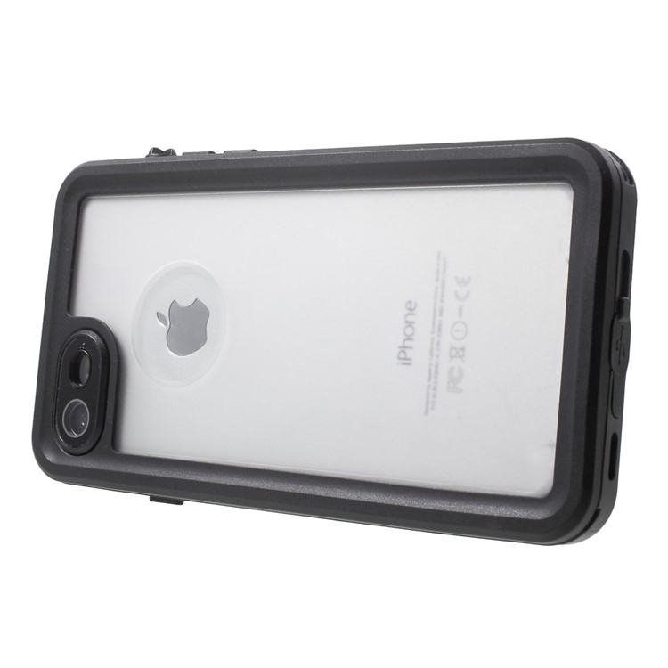 IP68 Underwater Waterproof Case for iPhone 7 Dirt/Dust/Snow Proof Cover - Black-3